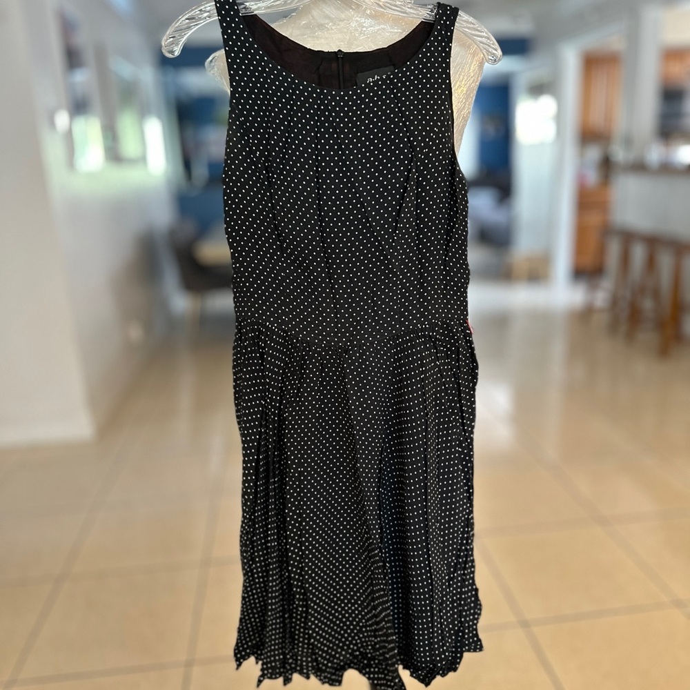 A.b.s elegant Black Polka Dot Dress